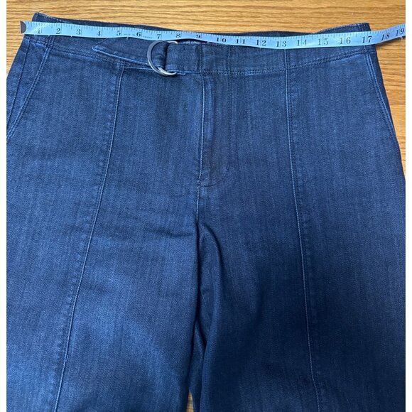 J.Jill Metropolitan Full Leg Denim Pants With Belt Loops & D-Ring Size 12 - Picture 11 of 12